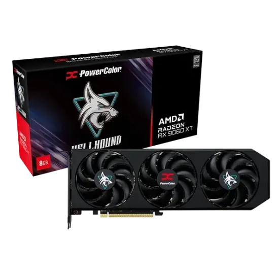 Видео карта PowerColor RADEON RX 9060 XT Hellhound OC 8GB GDDR6