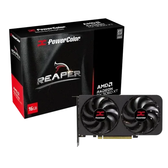 Видео карта PowerColor RADEON RX 9060 XT Reaper 16GB GDDR6 Видео карта PowerColor RADEON RX 9060 XT Reaper 16GB GDDR6