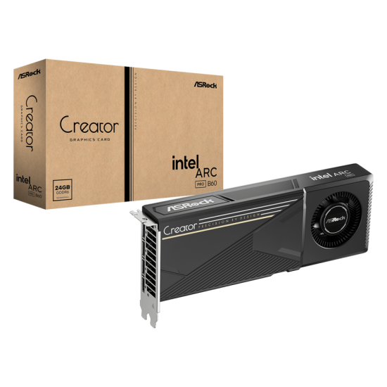 Видеокарта ASRock Intel ARC Pro B60 Creator 24GB Видеокарта ASRock Intel ARC Pro B60 Creator 24GB
