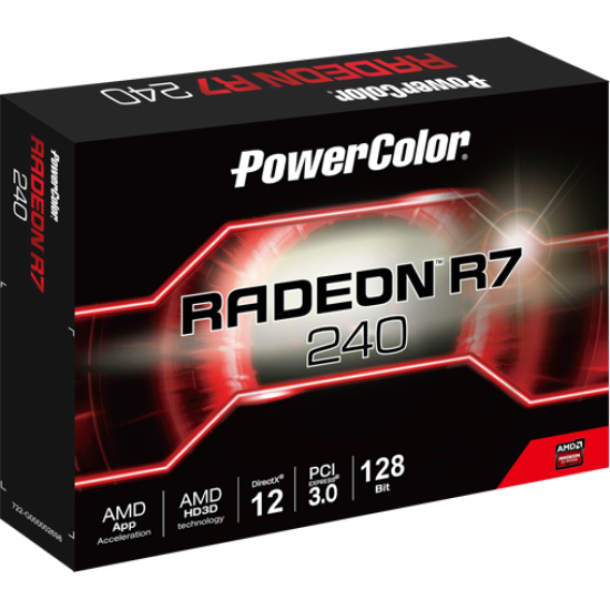 Видео карта PowerColor AMD Radeon R7 240 4GB 128BIT GDDR5