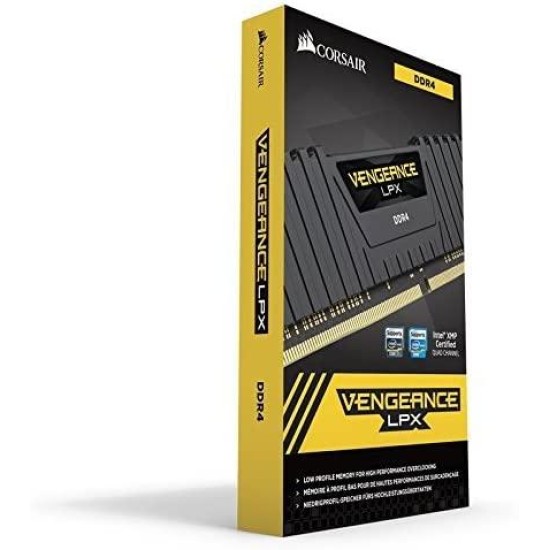 Памет CORSAIR VENGEANCE LPX, 8GB (1 x 8GB), DDR4, 2400MHz, C16, Black