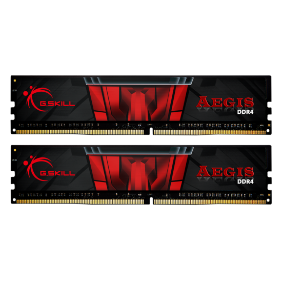 Памет G.SKILL Aegis 16GB(2x8GB) DDR4 3000MHz F4-3000C16D-16GISB