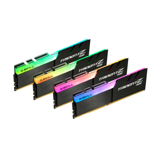 Памет G.SKILL Trident Z RGB 64GB(4x16GB) DDR4 PC4-28800 3600MHz CL17 F4-3600C17Q-64GTZR