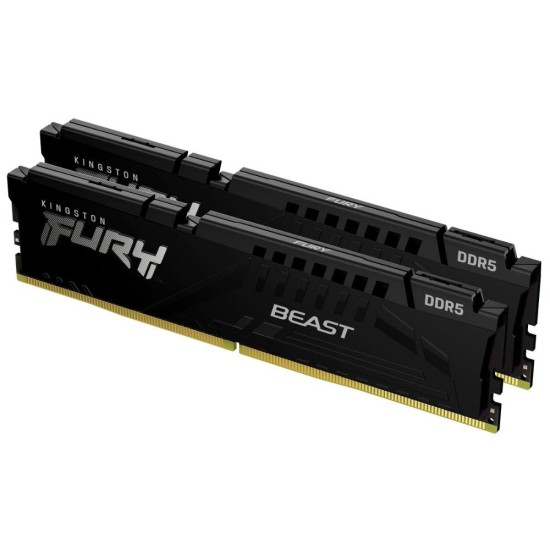 Памет Kingston FURY Beast Black 64GB(2x32GB) DDR5 6000MHz Памет Kingston FURY Beast Black 64GB(2x32GB) DDR5 6000MHz