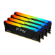 Памет Kingston FURY Beast Black RGB 128GB(4x32GB) DDR4 3200MHz CL16