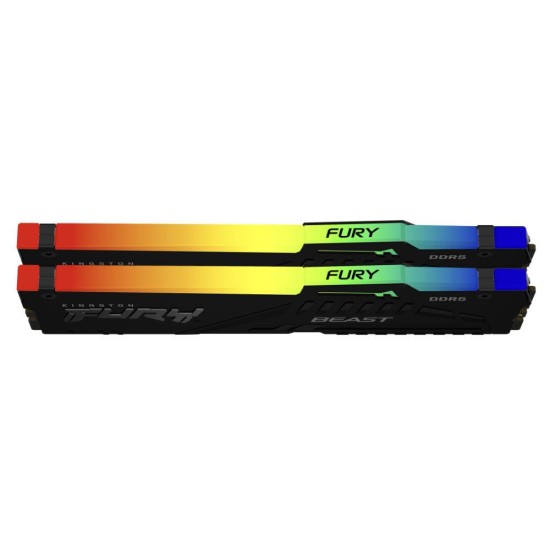 Памет Kingston FURY Beast Black RGB 64GB(2x32GB) DDR5 6000MHz