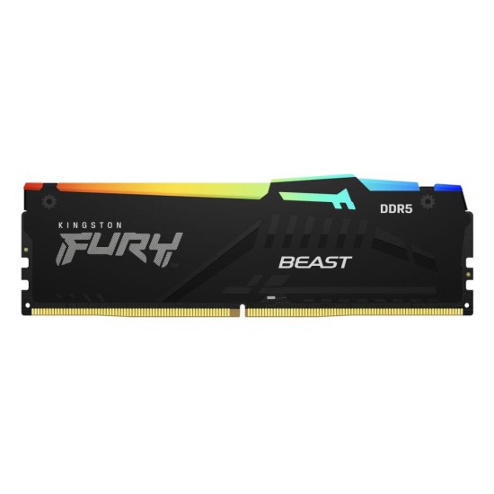 Памет Kingston FURY Beast Black RGB 64GB(2x32GB) DDR5 6000MHz