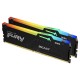 Памет Kingston FURY Beast Black RGB 64GB(2x32GB) DDR5 5200MHz KF552C40BBAK2-64