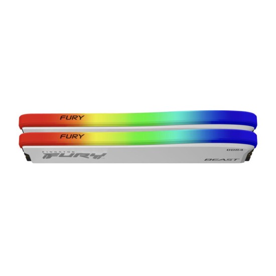 Памет Kingston FURY Beast White RGB 32GB(2x16GB) DDR4 3200MHz KF432C16BWAK2/32