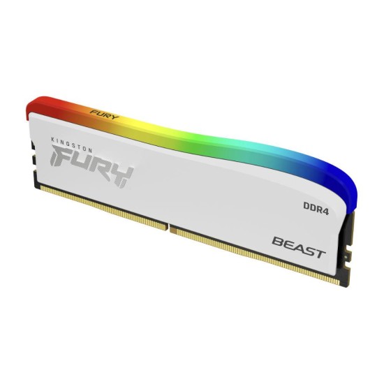Памет Kingston FURY Beast White RGB 8GB DDR4 3200MHz KF432C16BWA/8