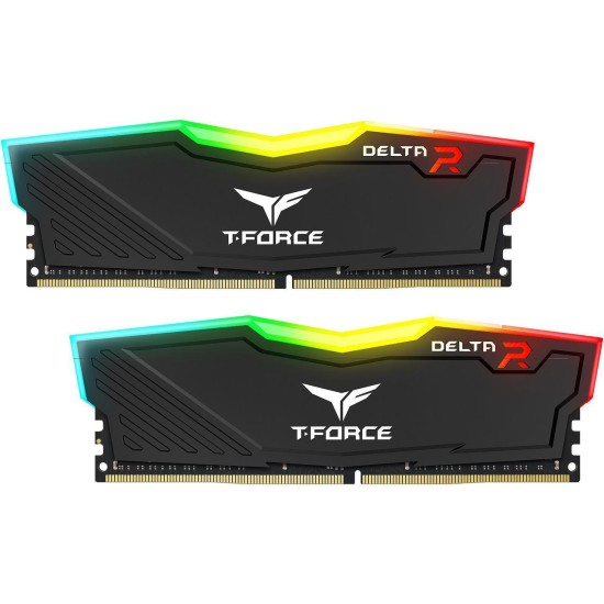 Памет Team Group T-Force Delta RGB Black DDR4 - 16GB (2x8GB) 3200MHz CL16