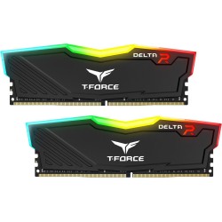 Памет Team Group T-Force Delta RGB Black, DDR4, 32GB (2x16GB), 3600MHz, 1.35V