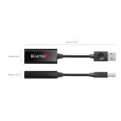 Външна звукова карта Creative Sound BlasterX G1, 7.1 HD, USB