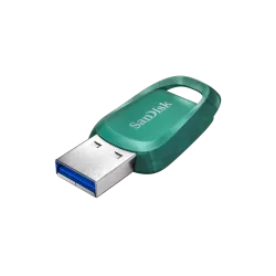 SanDisk Флаш памет Ultra ECO 128GB, USB 3.2 100 MB/s , зелена SanDisk Флаш памет Ultra ECO 128GB, USB 3.2 100 MB/s , зелена