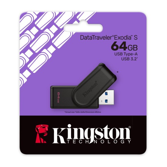 USB памет KINGSTON DataTraveler Exodia S 64GB USB памет KINGSTON DataTraveler Exodia S 64GB