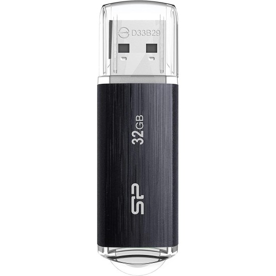 USB памет SILICON POWER Blaze B02, 32GB, USB 3.2 Gen 1, Черен