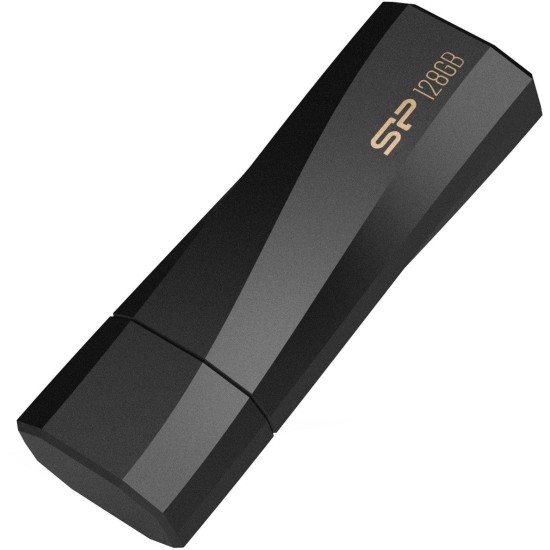 USB памет SILICON POWER Blaze B07, 128GB, USB 3.2, Черна