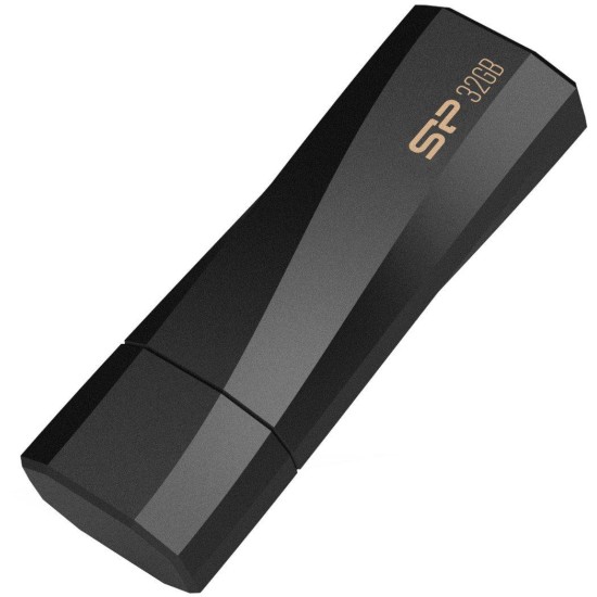 USB памет SILICON POWER Blaze B07, 32GB, USB 3.2, Черна