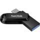 USB памет SanDisk Ultra Dual Drive Go, 256 GB, USB 3.2 1st Gen (USB 3.0), Черен
