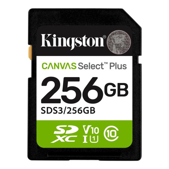 Карта памет Kingston Canvas Select Plus SD 256GB