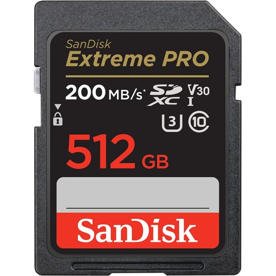 Карта памет SANDISK Extreme PRO SDHC, 512GB