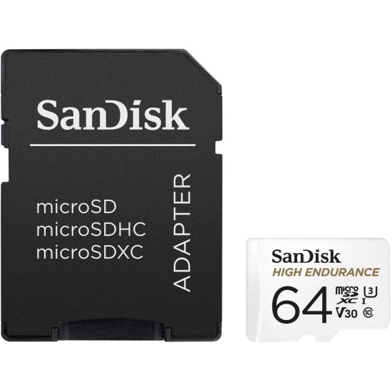 Карта памет SANDISK micro SDXC UHS-I, U3, SD Адаптер, 64GB