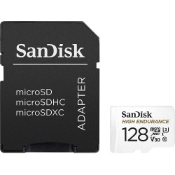 Карта памет SANDISK MAX Endurance, SD Адаптер, micro SDXC UHD, V30, 128GB, Class 10