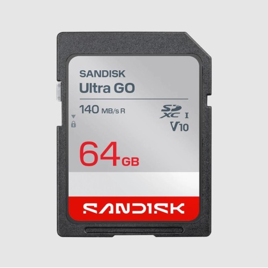 Карта памет SANDISK Ultra GO SDHC и SDXC UHS-I 64 GB, Up to 140MB/s