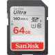 Карта памет SANDISK Ultra SDXC, 64GB, Class 10, U1, 140 Mb/s