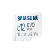 Карта памет Samsung EVO Plus, microSDXC, UHS-I, 512GB, Адаптер