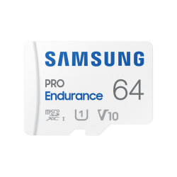 Карта памет Samsung PRO Endurance, microSDHC, UHS-I, 64GB, Адаптер