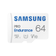 Карта памет Samsung PRO Endurance, microSDHC, UHS-I, 64GB, Адаптер