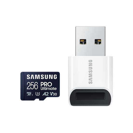 Карта памет Samsung PRO Ultimate, microSDXC, UHS-I, 256GB, USB четец