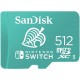 Карта памет SanDisk for Nintendo Switch, microSDXC UHS-I, 512GB, До 100MB/s
