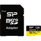 Карта памет Silicon Power microSDXC Inspire 128GB, Class 10, UHS-I U3, V30, A1, A2 с адаптер SD
