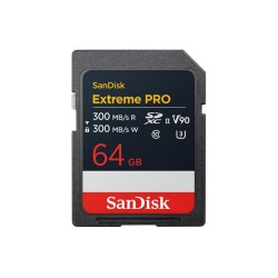 SanDisk Карта памет Extreme Pro SDXC 64GB 300MB/s & 300Mb/s Class 10 V90 UHS-II