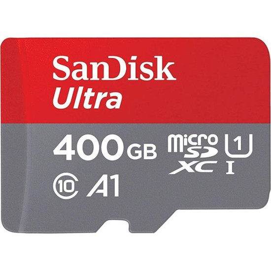 SanDisk Карта памет Ultra microSDXC,400GB + SD Adapter + 98MB/s Class 10 UHS-I A1