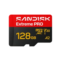 Sandisk карта Extreme Pro uSD microSDXC 128GB,  250MB/s & 120MB/s  U3 V30 UHS-I