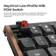 Безжчина механична клавиатура Keychron K3 MAX SE Black QMK/VIA - Milk POM Red Switch