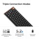 Безжчина механична клавиатура Keychron K3 MAX SE Black QMK/VIA - Milk POM Red Switch