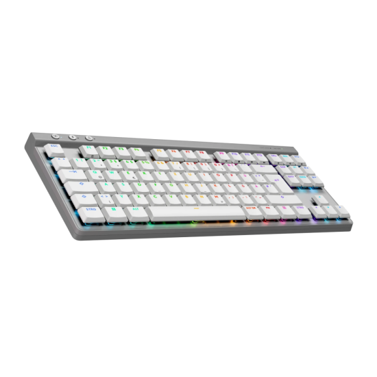 Безжична геймърска клавиатура Logitech G515 Lightspeed TKL White