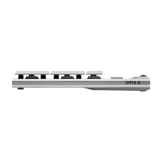 Безжична геймърска механична клавиатура Logitech G915X White Lightspeed - GL Tactile Switch