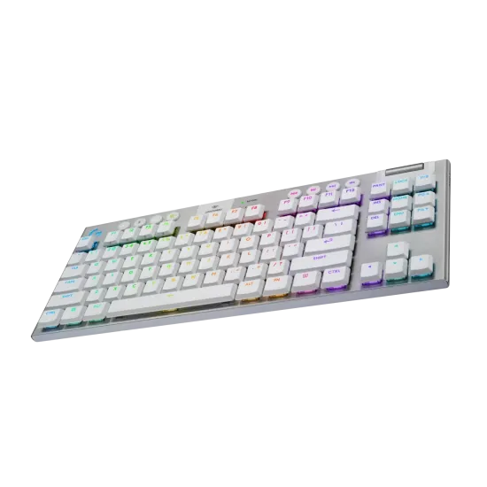 Безжична геймърска механична клавиатура Logitech G915X White Lightspeed TKL - GL Tactile Switch Безжична геймърска механична клавиатура Logitech G915X White Lightspeed TKL - GL Tactile Switch