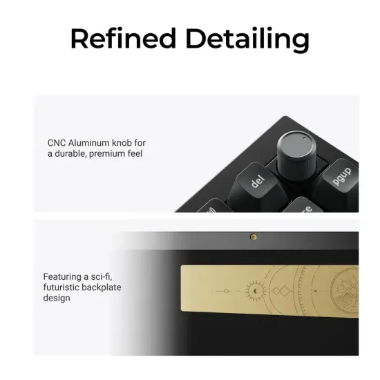 Безжична механичка клавиатура Keychron Q1 Ultra 8K Black - Silk POM Switch Banana Безжична механичка клавиатура Keychron Q1 Ultra 8K Black - Silk POM Switch Banana