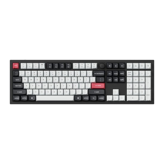 Безжична механичка клавиатура Keychron Q6 HE QMK Gateron Double-Rail Magnetic Switch - Carbon Black