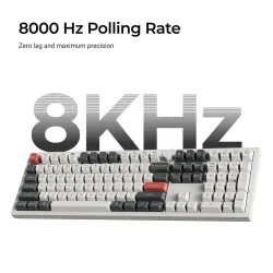 Безжична механичка клавиатура Keychron Q6 Ultra 8K Black - Silk POM Switch Brown