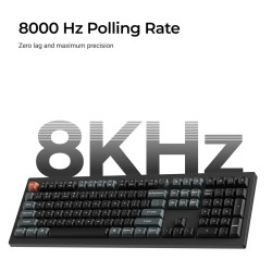 Безжична механичка клавиатура Keychron V6 Ultra 8K - Silk POM Switch Banana