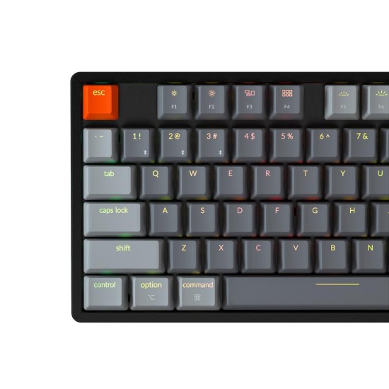 Геймърска Механична клавиатура Keychron K8 Aluminum Hot-Swappable TKL Gateron Brown Switch RGB LED ABS