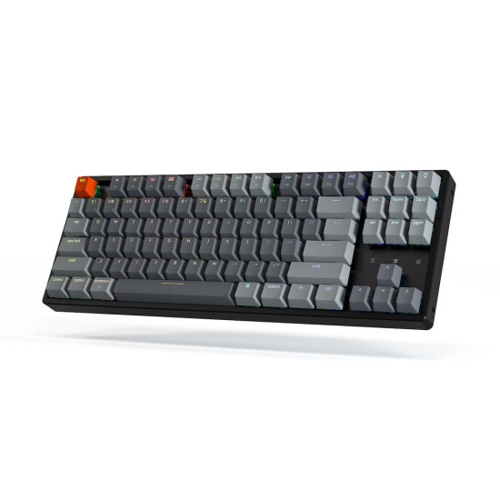 Геймърска Механична клавиатура Keychron K8 Aluminum Hot-Swappable TKL Gateron Brown Switch RGB LED ABS