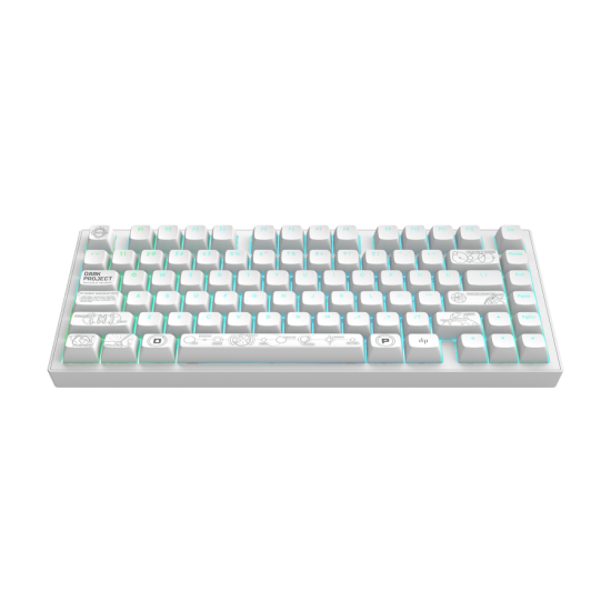 Геймърскa безжична клавиатура Dark Project ALU81A Terra Nova R2 White RGB